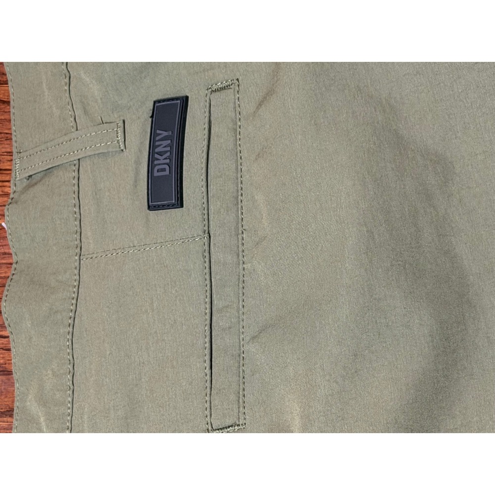 DKNY Mens Olive Green Cargo Shorts Size 36 Nylon Spandex Stretch Hiking Outdoor - Picture 7 of 9
